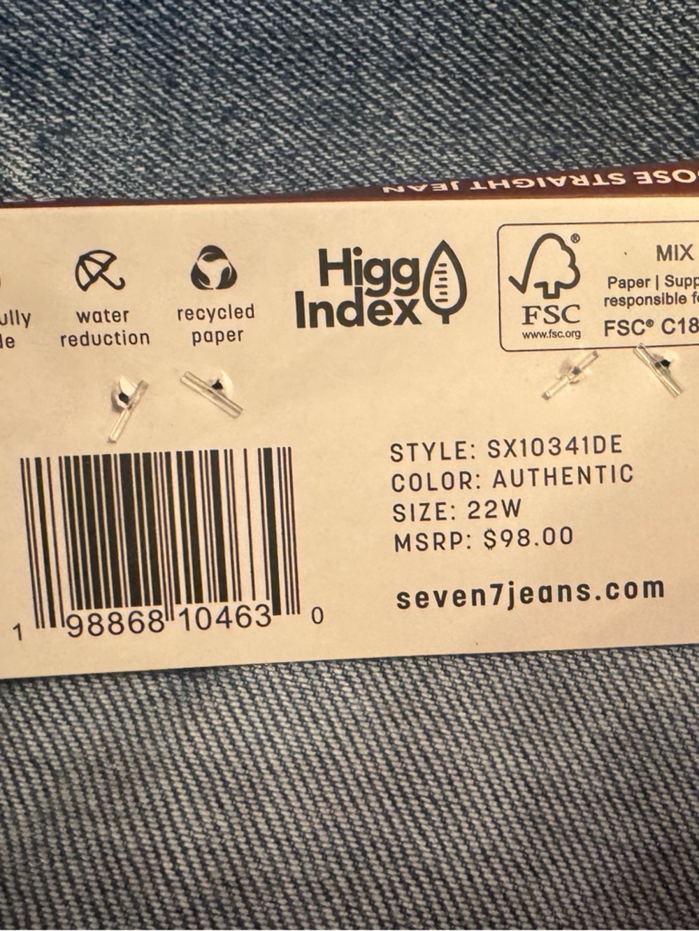 Seven7 Plus Size Straight Leg Jean - Picture 14 of 14